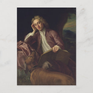 Carte Postale Alexander Pope et son chien, Bounce, vers 1718