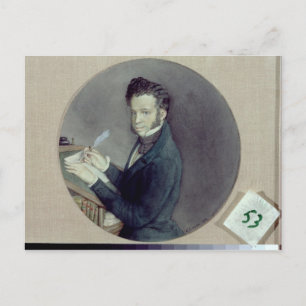Carte Postale Alexander Pushkin à l'oeuvre, 1899
