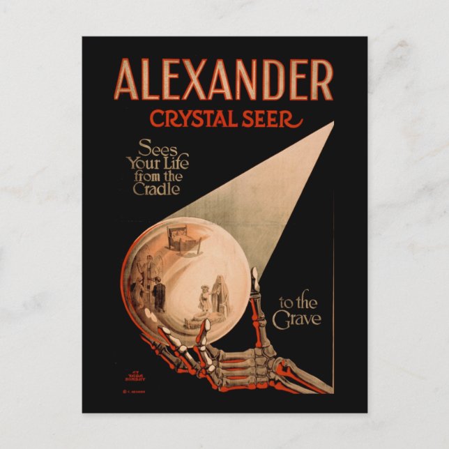 Carte Postale Alexander voit ta vie du berceau (Devant)