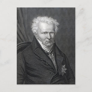 Carte Postale Alexander von Humboldt, gravé par C. Cook
