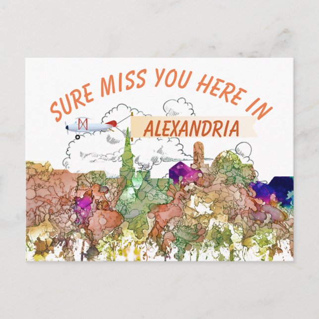 Carte Postale Alexandria, Virginia Skyline SG - Faded Glory (Devant)