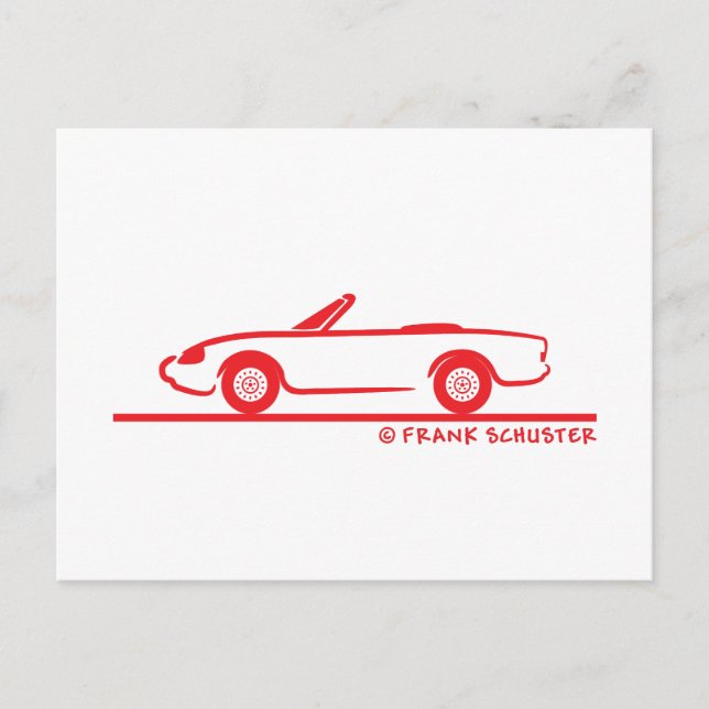 Carte Postale Alfa Romeo Spider Duetto (Devant)