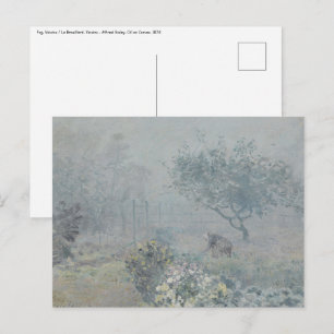 Carte Postale Alfred Sisley - Brouillard, Voisins