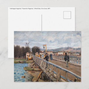Carte Postale Alfred Sisley - Footbridge à Argenteuil