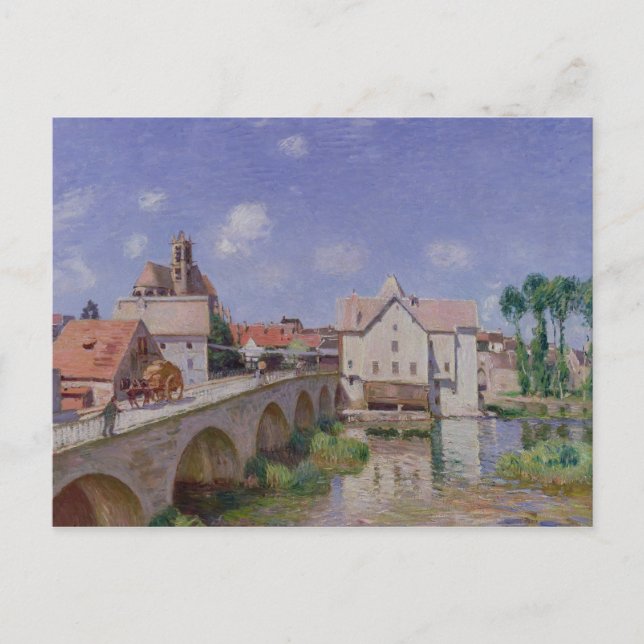 Carte Postale Alfred Sisley | Le pont de Moret (Devant)