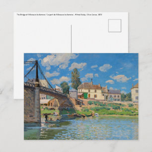 Carte Postale Alfred Sisley - Pont de Villeneuve-la-Garenne