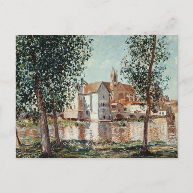 Carte Postale Alfred Sisley | The Loing at Moret (Devant)