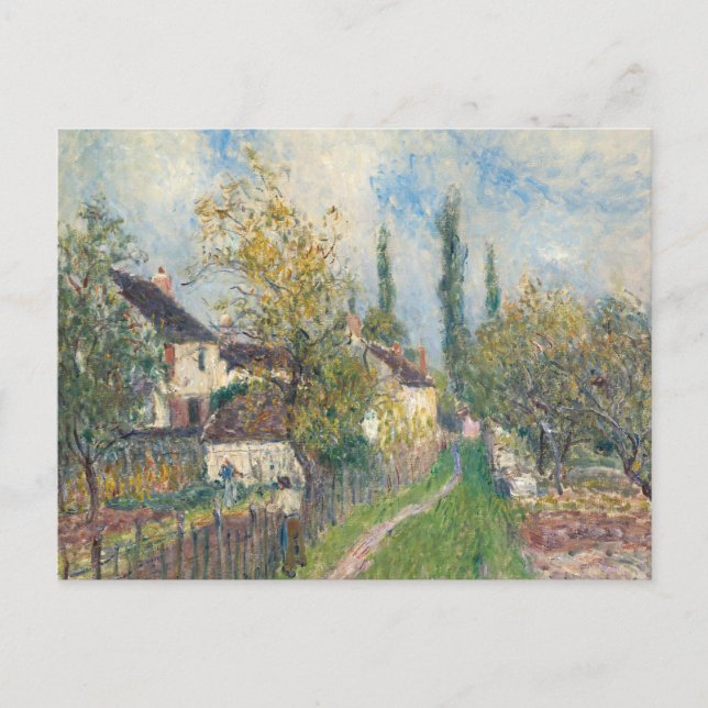 Carte Postale Alfred Sisley - Un sentier aux Sablons (Devant)
