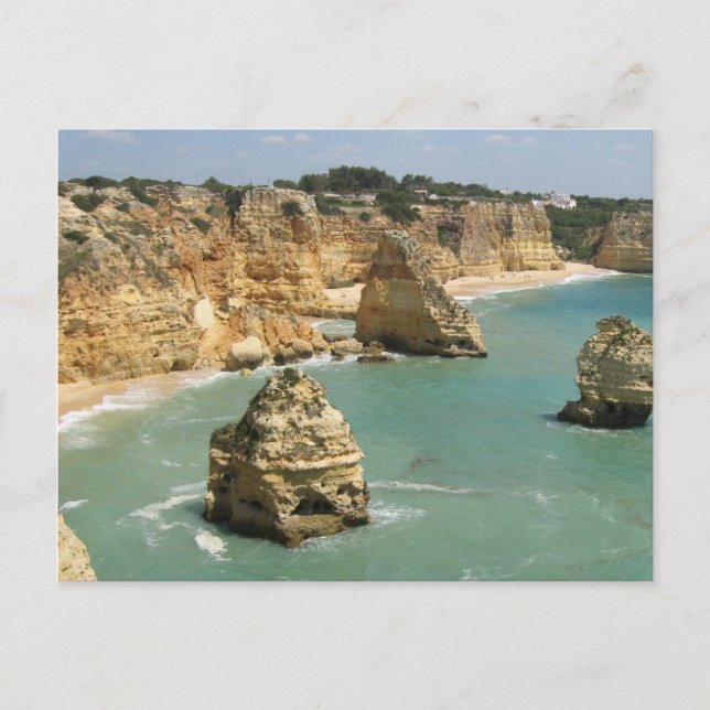 Carte Postale Algarve, Portugal, plage de Benagil et falaises (Devant)