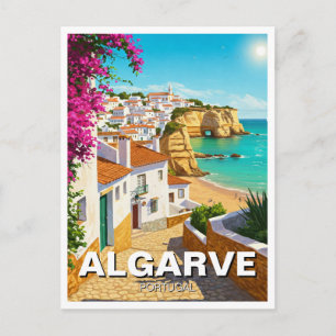 Carte Postale Algarve Portugal Travel