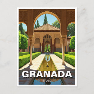 Carte Postale Alhambra Grenade Espagne Voyage