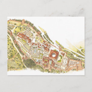 Carte Postale Alhambra Grenade Espagne. Vue aérienne