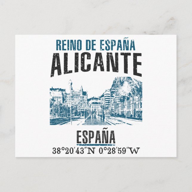 Carte Postale Alicante (Devant)
