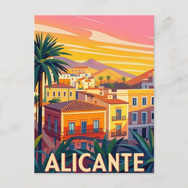 Carte Postale Alicante Espagne (Devant)