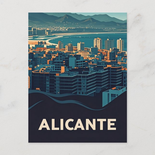 Carte Postale Alicante Espagne (Devant)