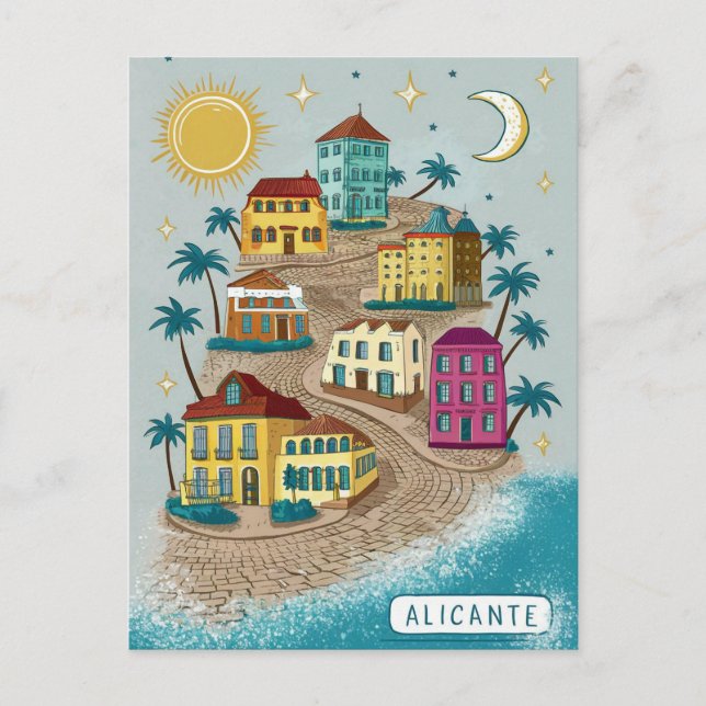 Carte Postale Alicante Espagne (Devant)