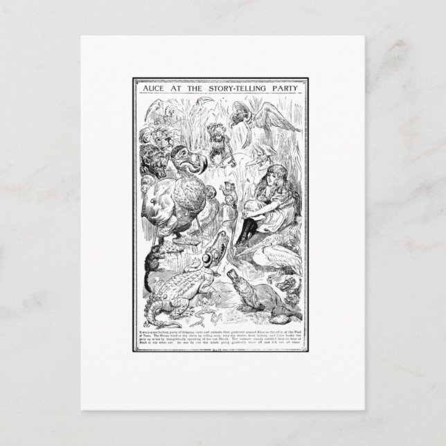 Carte Postale Alice à la soirée de contes (Devant)