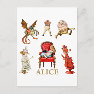 Carte Postale Alice À Travers Le Verre Regard