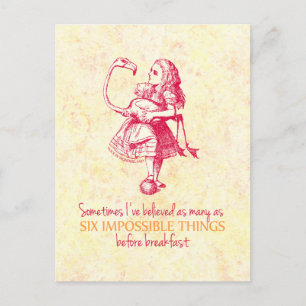 Carte Postale Alice au pays des merveilles