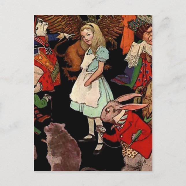 Carte Postale Alice au pays des merveilles (Devant)