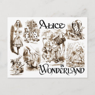 Carte Postale Alice au pays des merveilles