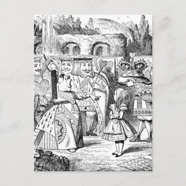 Carte Postale Alice au pays des merveilles (Devant)