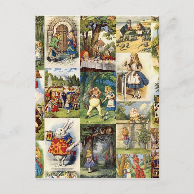 Carte Postale alice au pays des merveilles (Devant)
