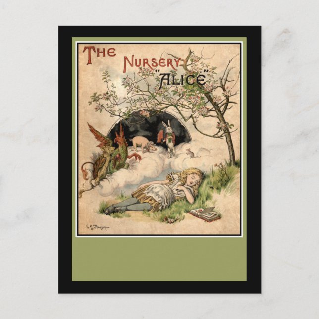 Carte Postale Alice au pays des merveilles (Devant)