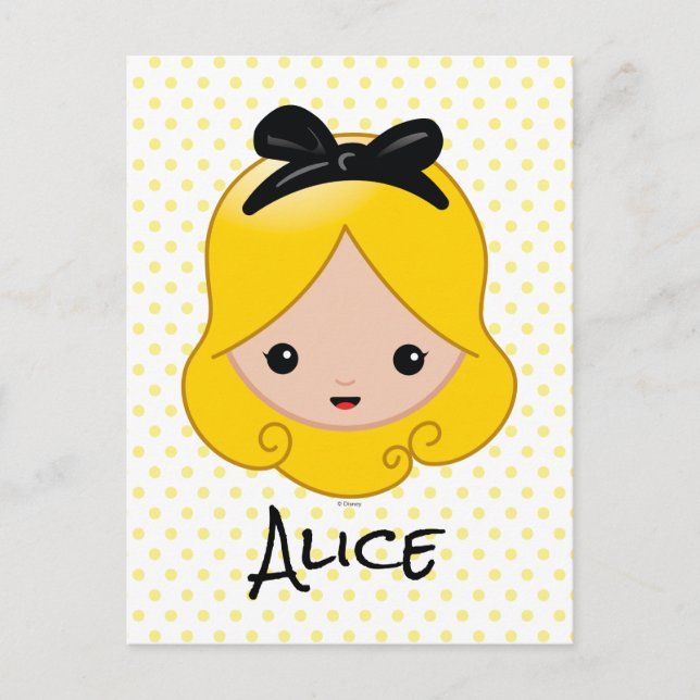 Carte Postale Alice au pays des merveilles | Alice Emoji (Devant)