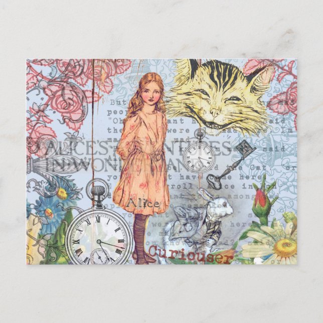 Carte Postale Alice au pays des merveilles Classique Cheshire Ra (Devant)