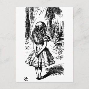 Carte Postale Alice au pays des merveilles - illustration origin