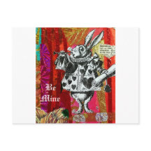 Alice au pays des merveilles Lapin blanc Valentine