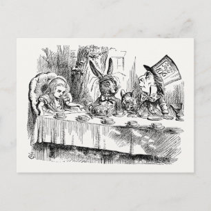 Carte Postale Alice au pays des merveilles - Le Tea Party de Mad