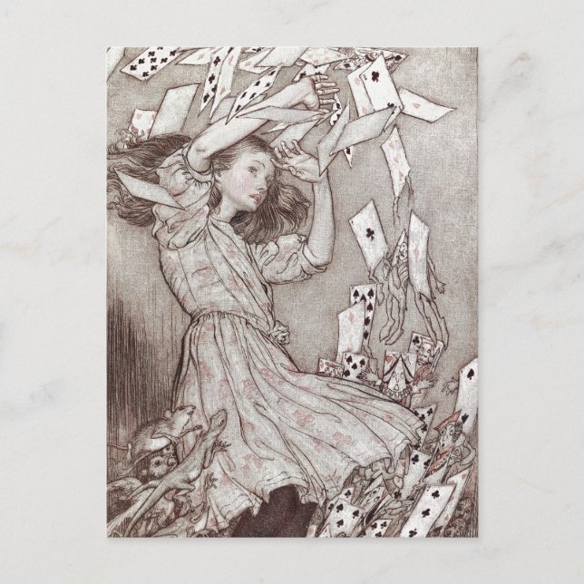 Carte Postale Alice Au Pays Des Merveilles Lewis Carroll Rackham (Devant)