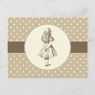 Carte Postale Alice au pays des merveilles Pois