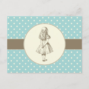 Carte Postale Alice au pays des merveilles Pois