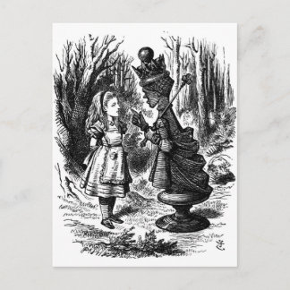 Carte Postale Alice au pays des merveilles rencontre Red Queen C