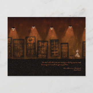 Carte Postale Alice au pays des merveilles - Une minuscule clé d