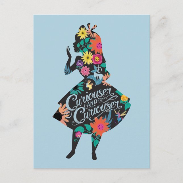 Carte Postale Alice | Curiouser et Curiouser (Devant)