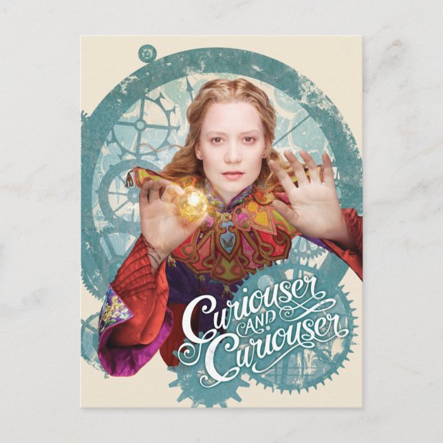 Carte Postale Alice | Curiouser et Curiouser (Devant)
