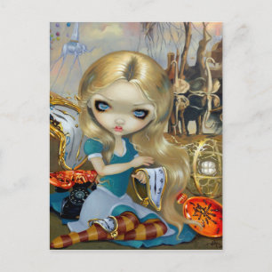 Carte Postale "Alice dans un rêve de Dali" par Jasmine Becket-Gr