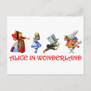 CARTE POSTALE ALICE EN WONDERLAND