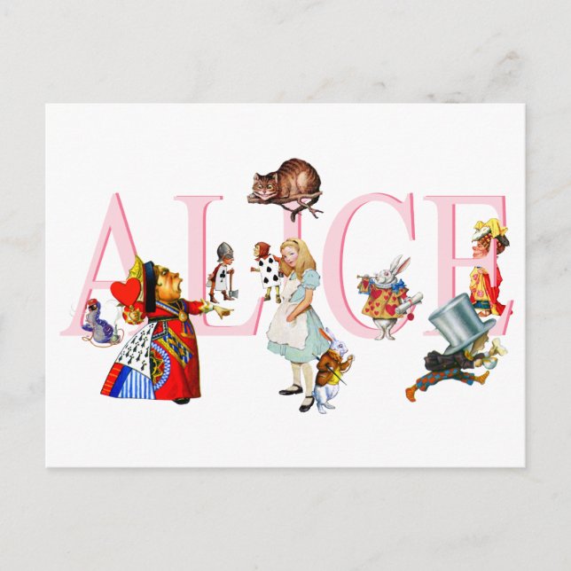 CARTE POSTALE ALICE ET AMIS (Devant)