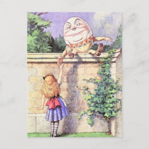 Carte Postale Alice et couleur de Humpty