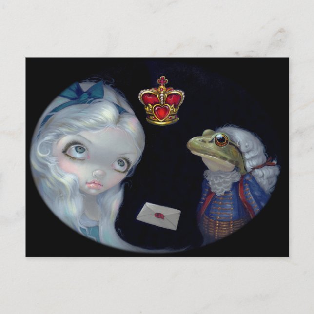 Carte postale "Alice et Footman de la grenouille" (Devant)