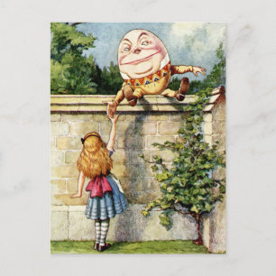 Carte Postale Alice et Humpty Dumpty
