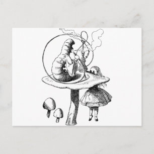 Carte Postale Alice et la Caterpillar
