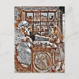 Carte Postale Alice et le mouton de Tricot