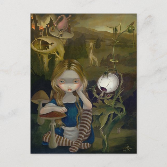 Carte postale "Alice in a Bosch Landscape" (Devant)