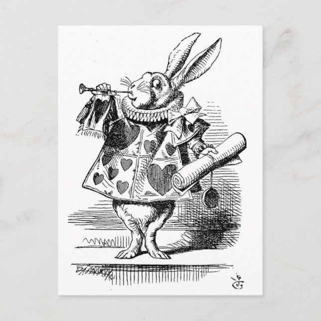 Carte postale Alice In Wonderland de Tenniel (Devant)